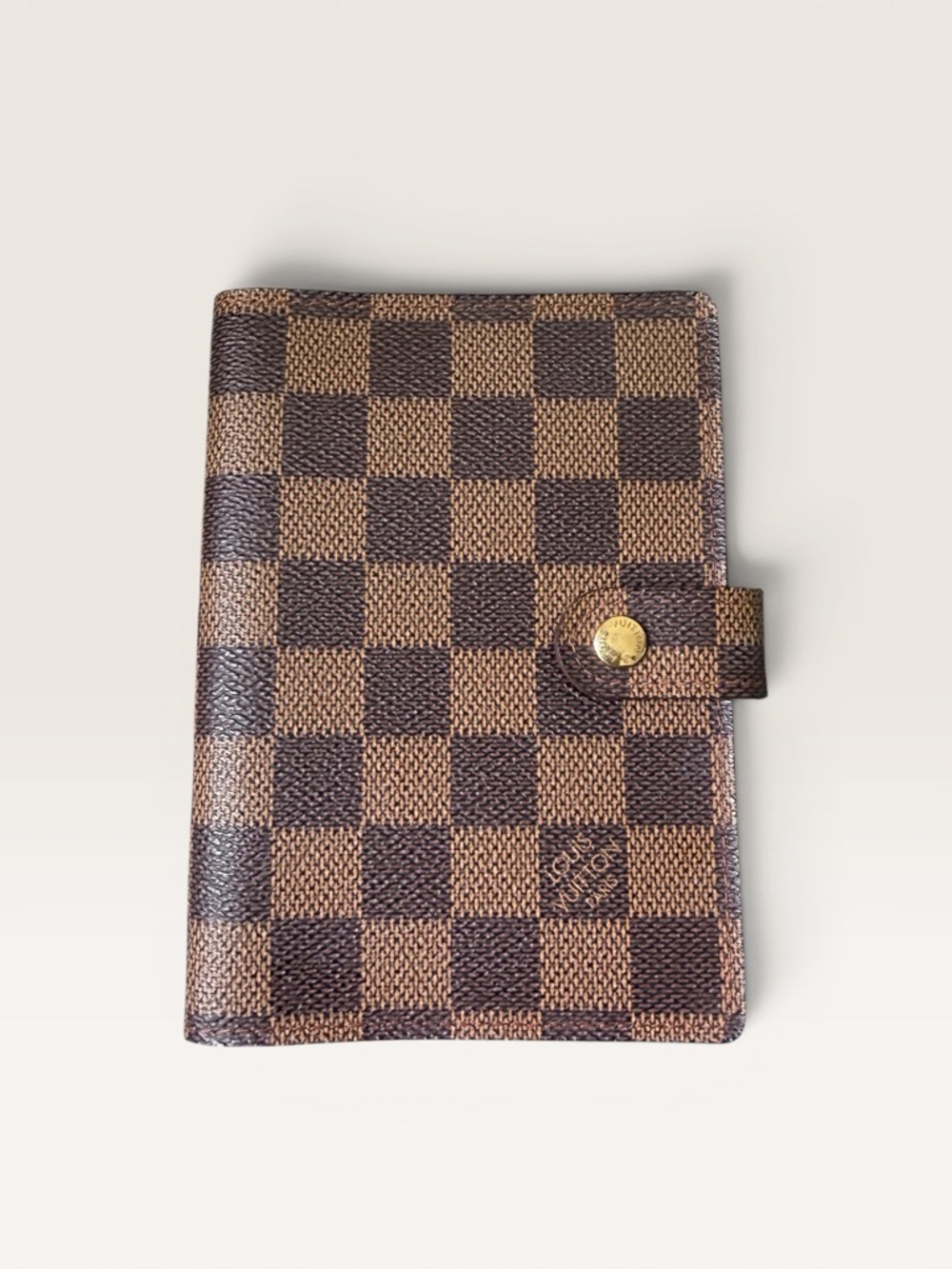 Louis Vuitton Metallic Brown Textured Card Holder